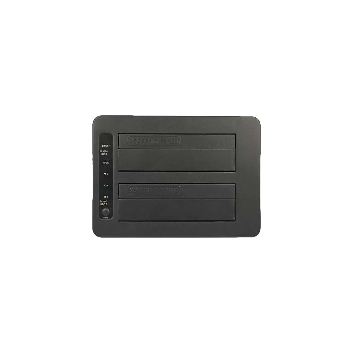 Delock - HDD-Dockingstation Schächte: 2 - SATA 6Gb/s - USB 3.1 (Gen 2) - Schwarz