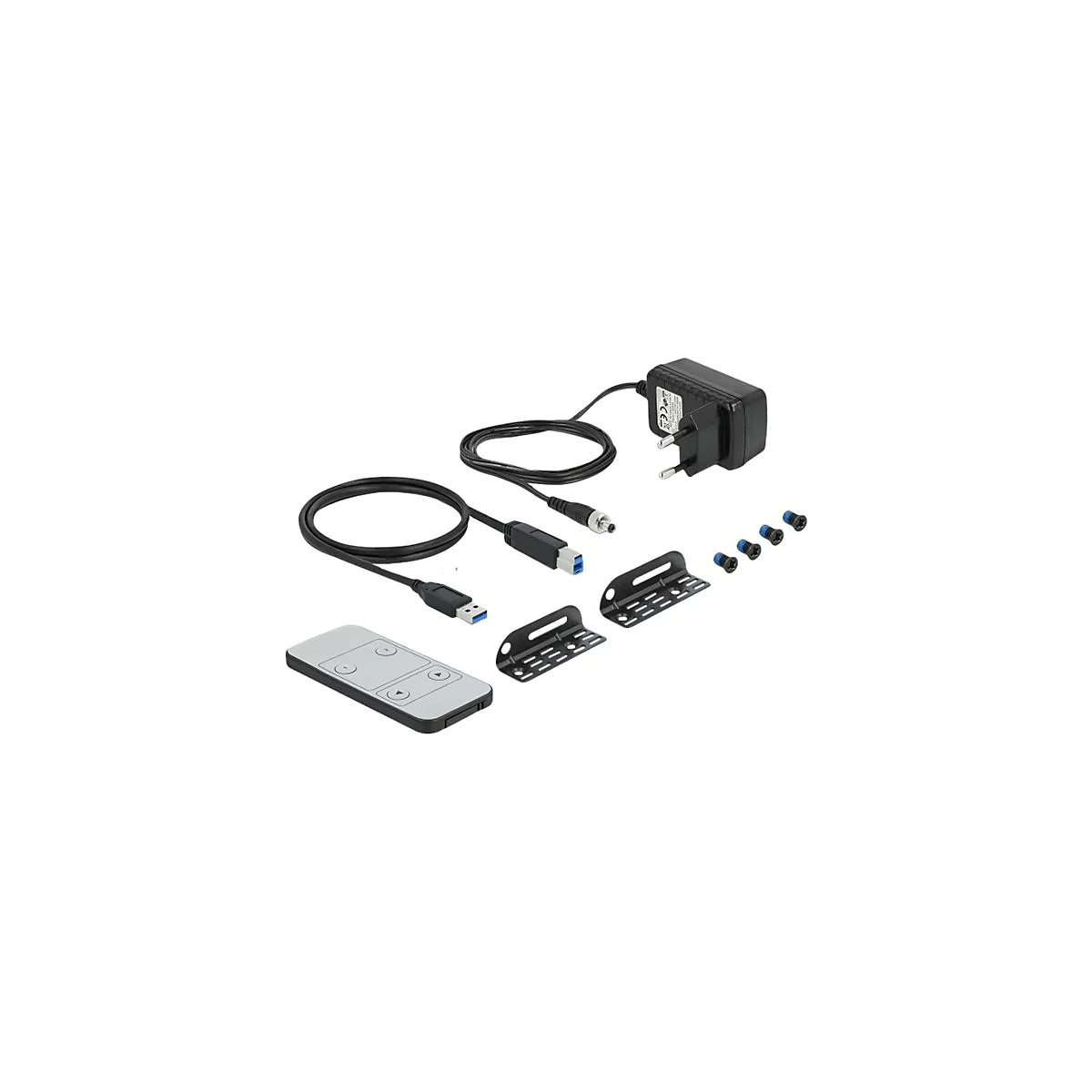 Delock HDMI KVM Switch 4K 60 Hz with USB 3.0 and Audio - KVM-/Audio-/USB-Switch - 2 Anschlüsse