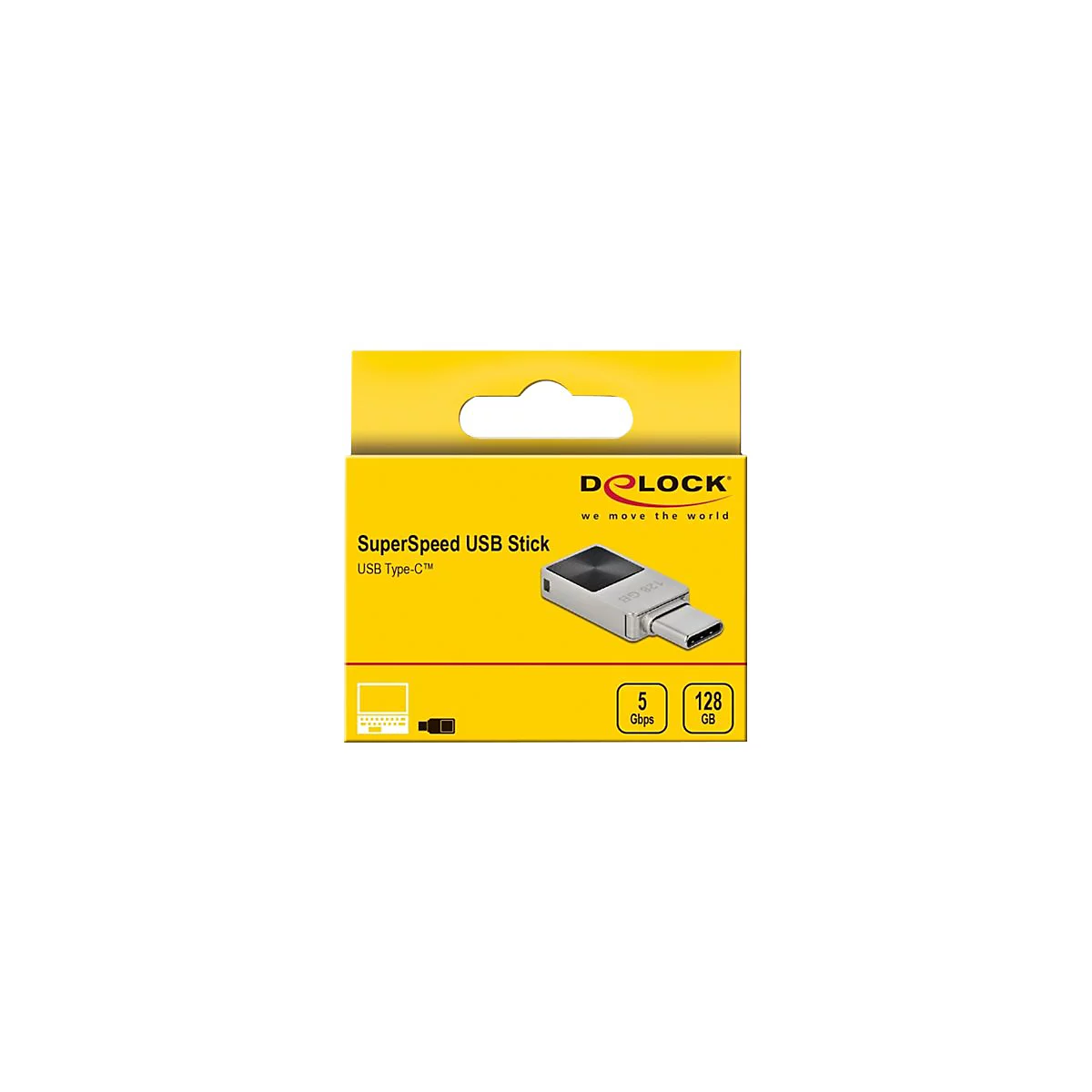 Delock Mini Memory Stick - USB-Flash-Laufwerk - 128 GB