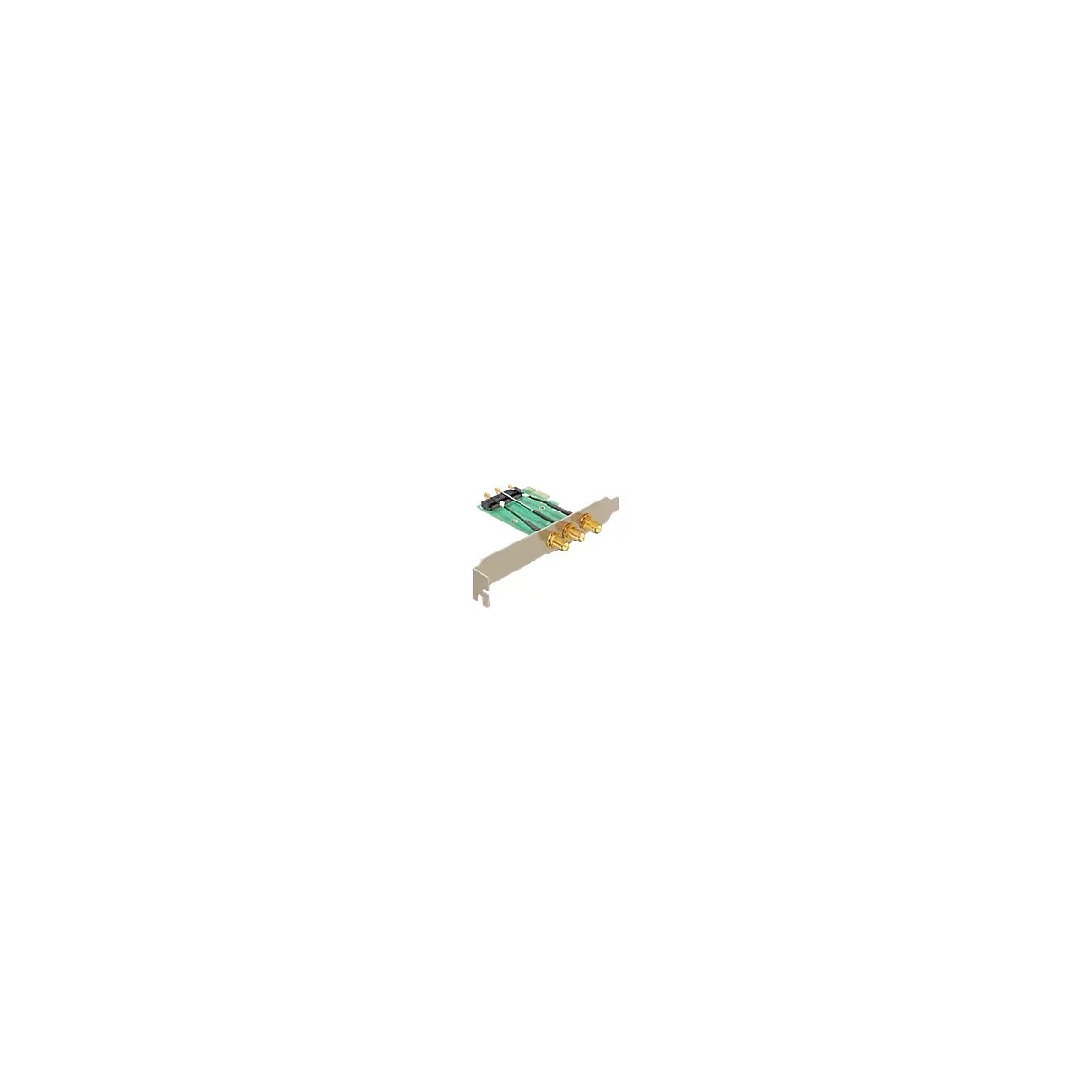 Delock Mini PCI Express > PCI Express x1 + 3 RP-SMA Ports - Riser Card