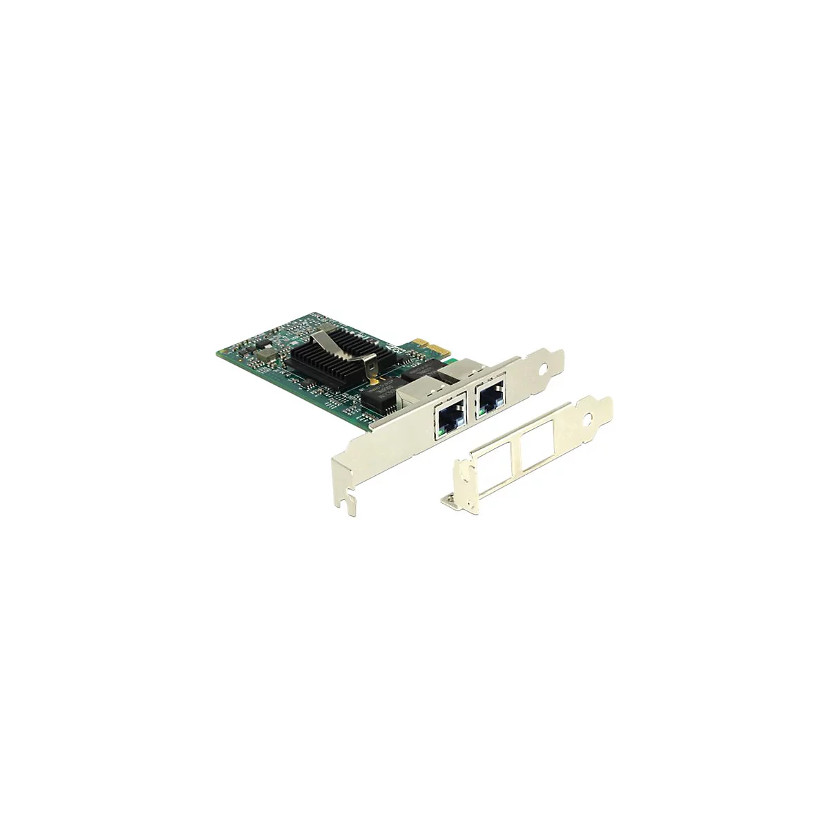 Delock PCI Express Card > 2 x Gigabit LAN - Netzwerkadapter - PCIe 2.0 - Gigabit Ethernet x 2
