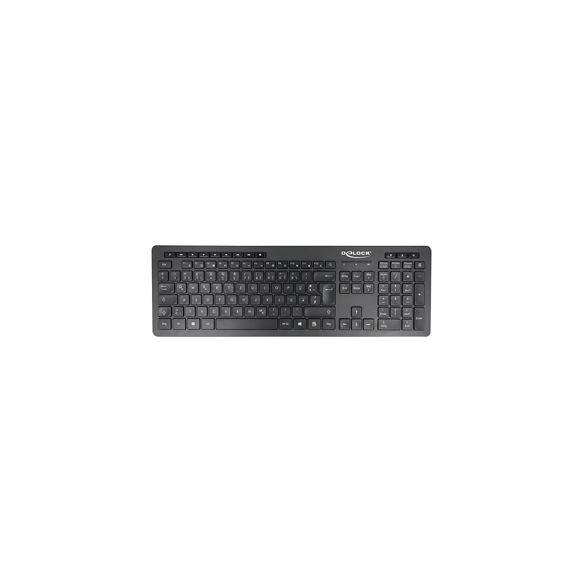 Delock - Silent - Tastatur - kabellos - 2.4 GHz - QWERTZ