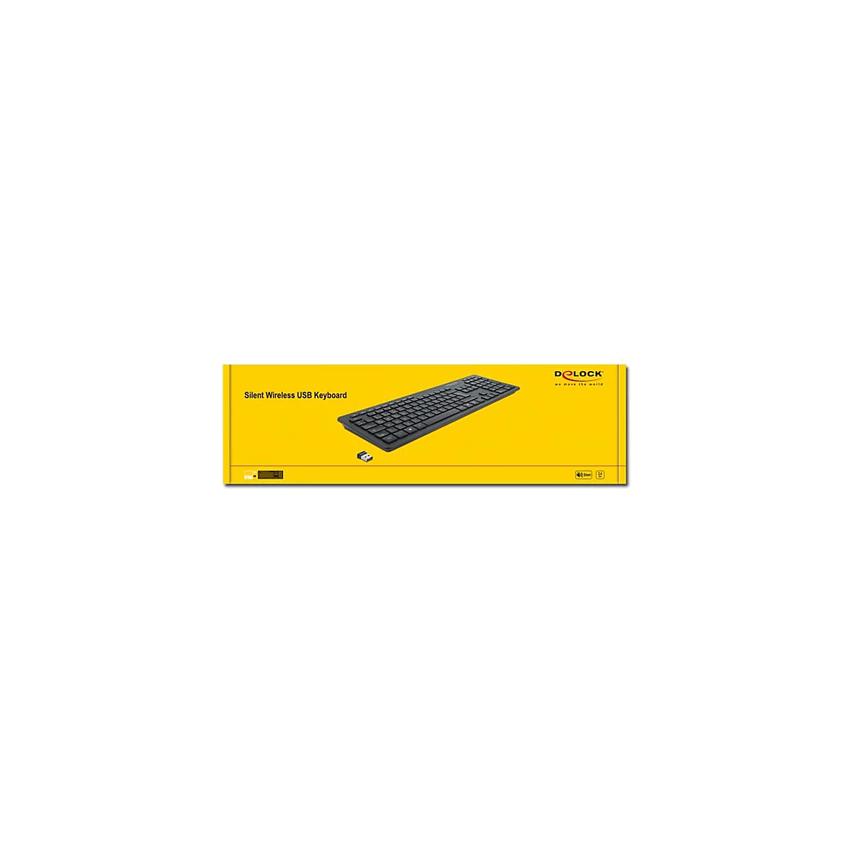 Delock - Silent - Tastatur - kabellos - 2.4 GHz - QWERTZ