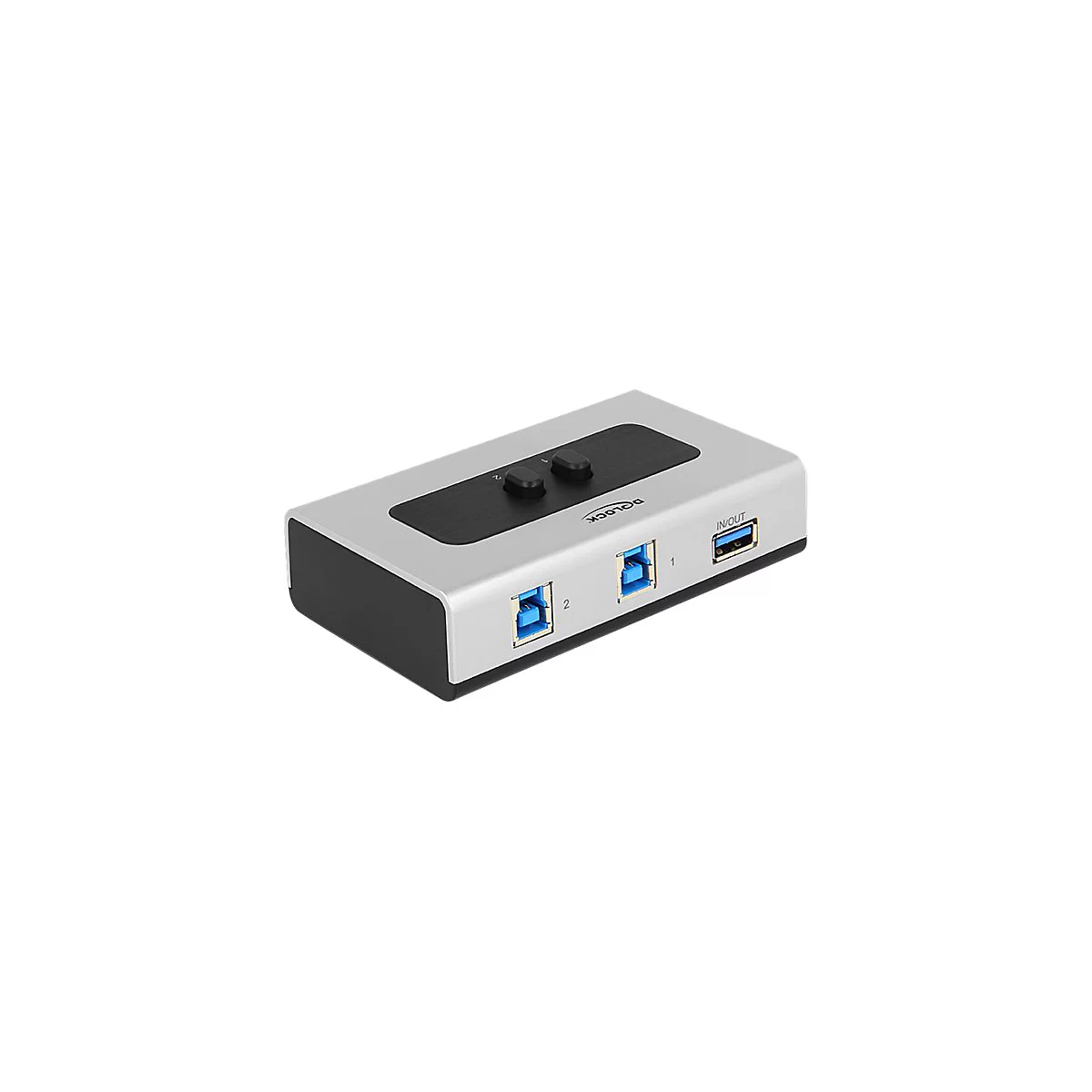 Delock Switch USB 3.0 2 port manual bidirectional - USB-Umschalter für die gemeinsame Nutzung von Peripheriegeräten - 2 Anschlüsse