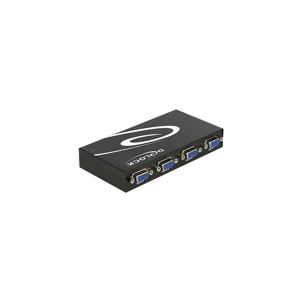 Delock Switch VGA 4 port manual bidirectional - Bildschirm-Switch - 4 Anschlüsse