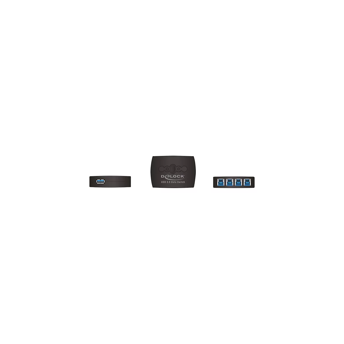 Delock USB 3.0 Sharing Switch 4 - 1 - USB-Umschalter für die gemeinsame Nutzung von Peripheriegeräten - 4 Anschlüsse