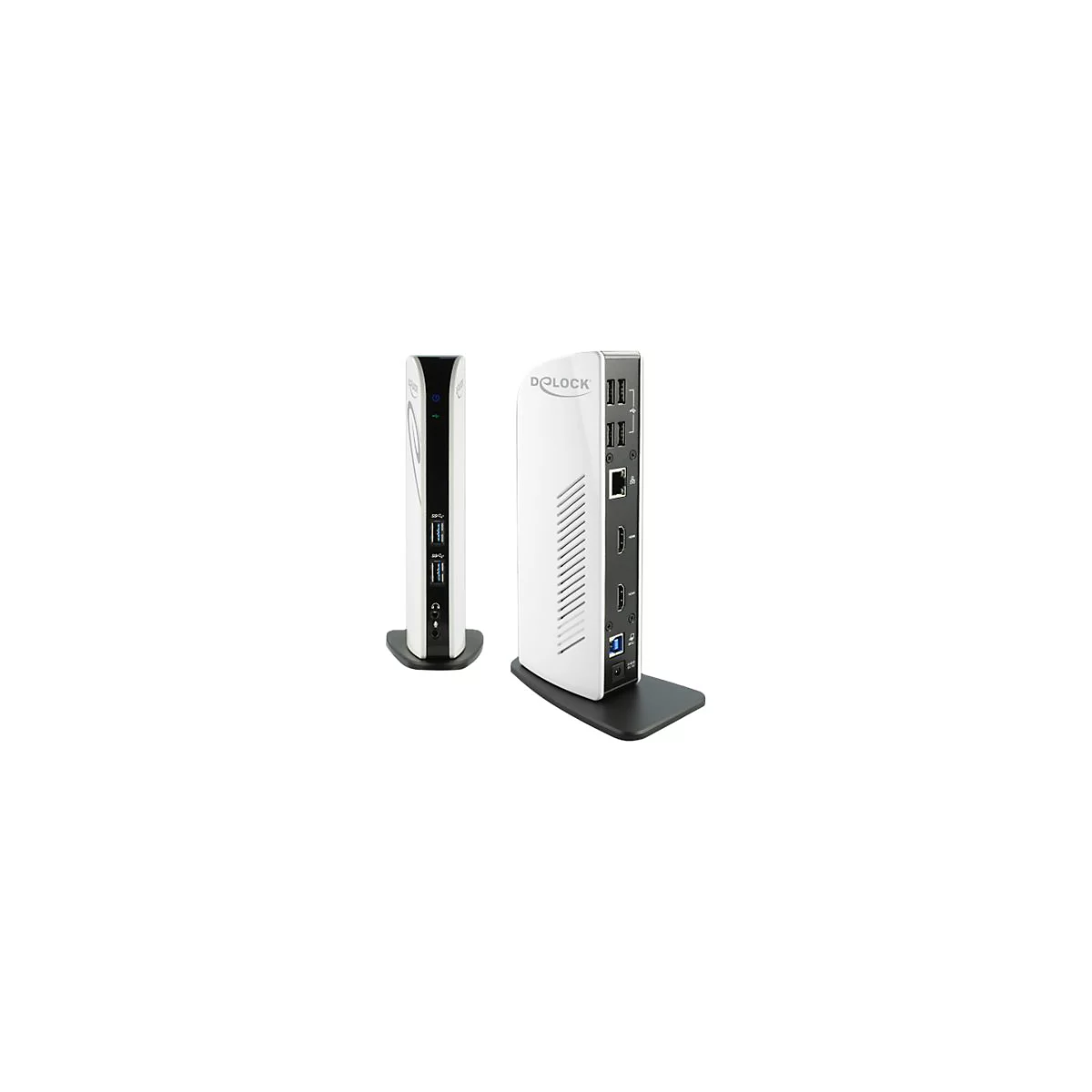 Delock USB Docking Station Dual HDMI Full-HD - Dockingstation - USB 3.2 Gen1 - 2 x HDMI - 1GbE