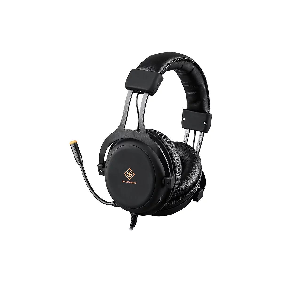 DELTACO GAMING GAM-030 - Headset - ohrumschließend - kabelgebunden - 3,5 mm Stecker - Schwarz