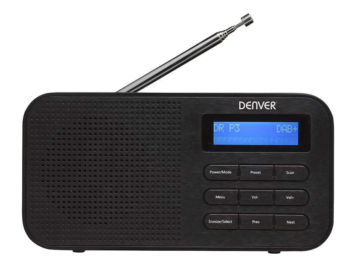 DENVER DAB-42 - Tragbares DAB-Radio - 1 Watt - Schwarz