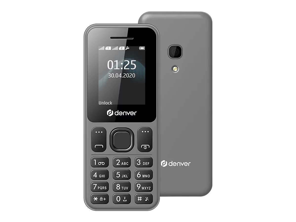 DENVER FAS-1806 - Feature Phone - Dual-SIM - microSD slot - LCD-Anzeige - 128 x 160 Pixel