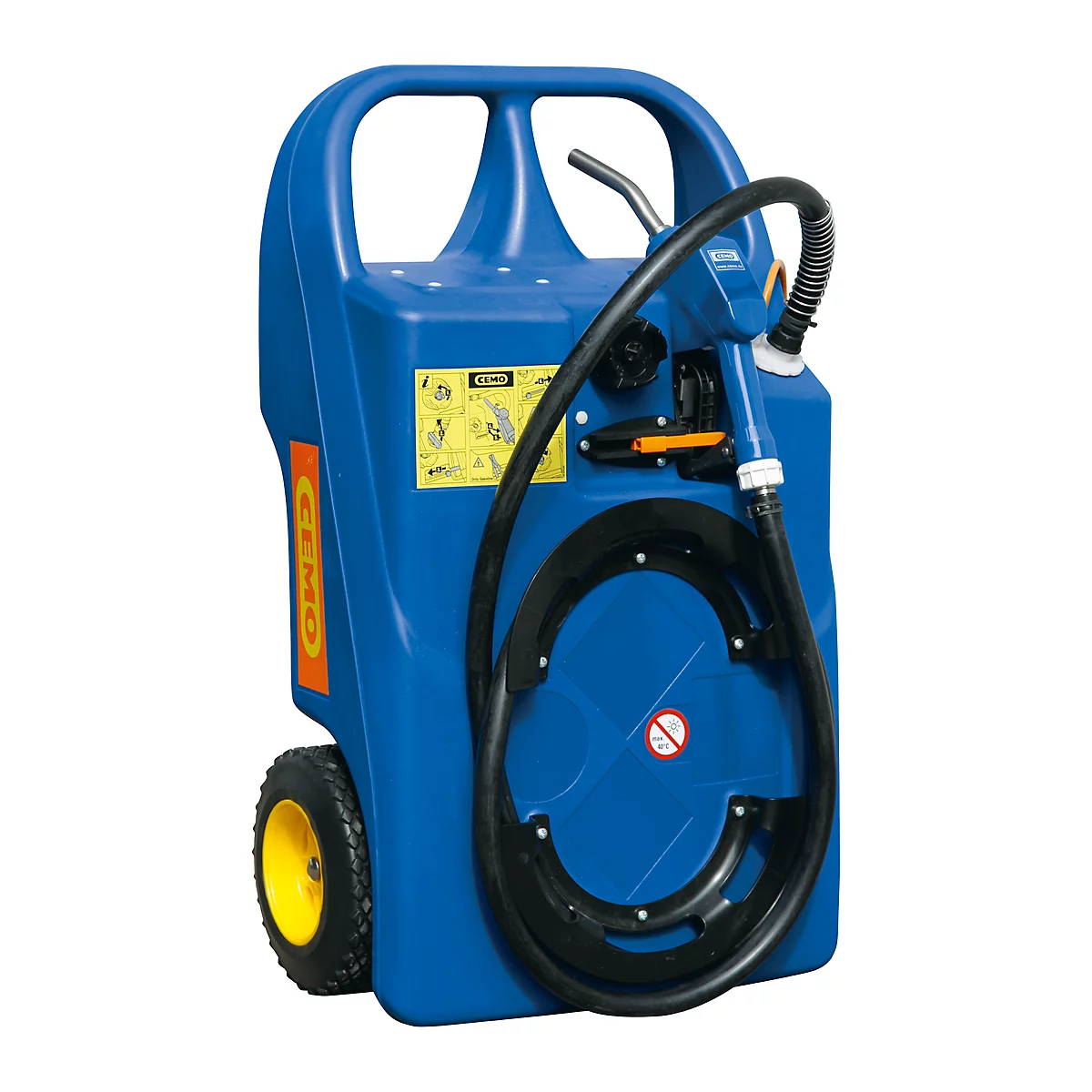 Depósito portátil tipo trolley para AdBlue, 60 l, electrobomba 12 V, manguera 2,9 m