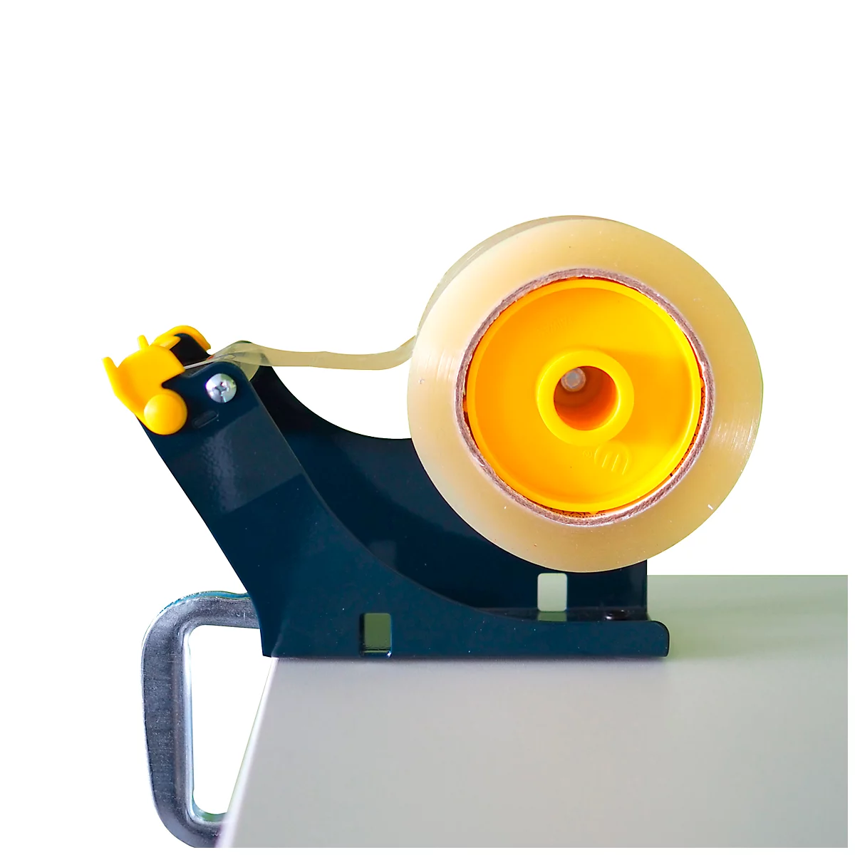 Dérouleur de table pour ruban adhésif Duo, avec pince-étau, L 175 x l 67 x H 130 mm, métal