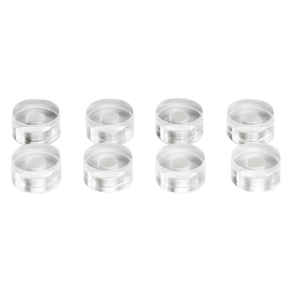 Design-Magnete aus Acryl, ø 20 mm, 8 Stück