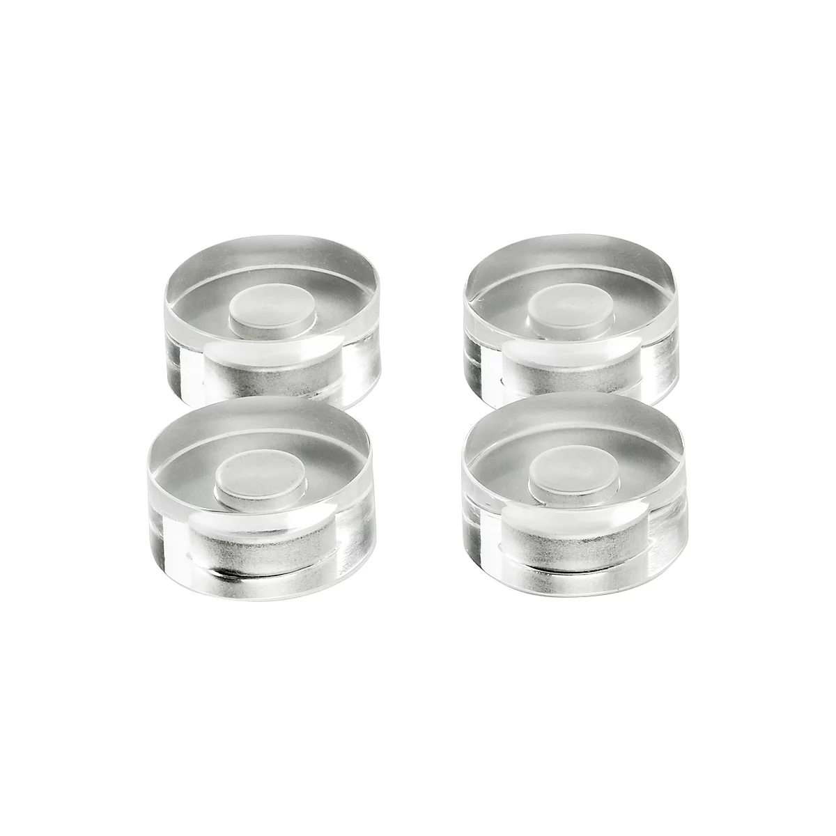Design-Magnete aus Acryl, ø 30 mm, 4 Stück