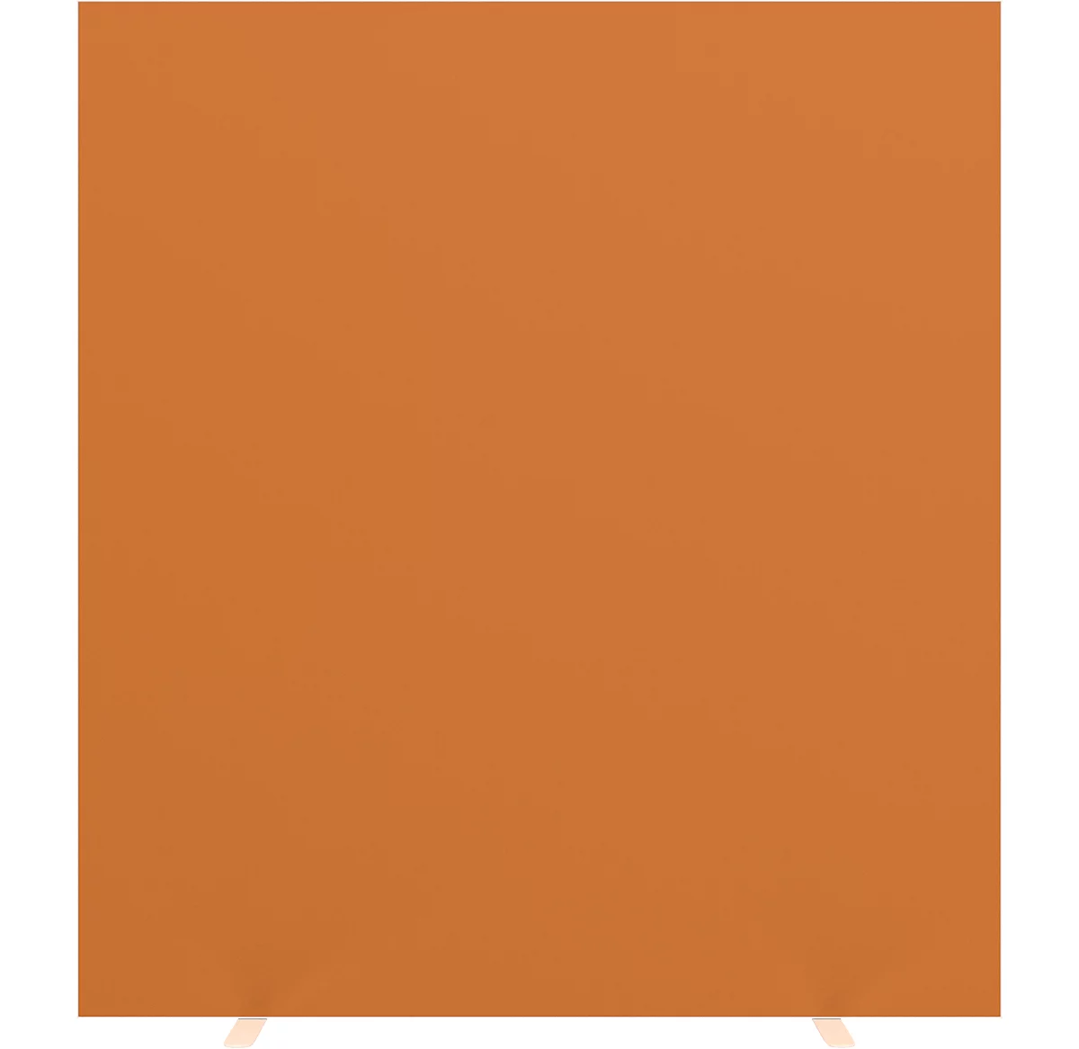 Design-Trennwand Paperflow, Stoffbespannung orange, schwer entflammbar gemäß DIN 4102 (B1), desinfektionsmittelbeständig, B 1600 x T 390 x H 1740 mm