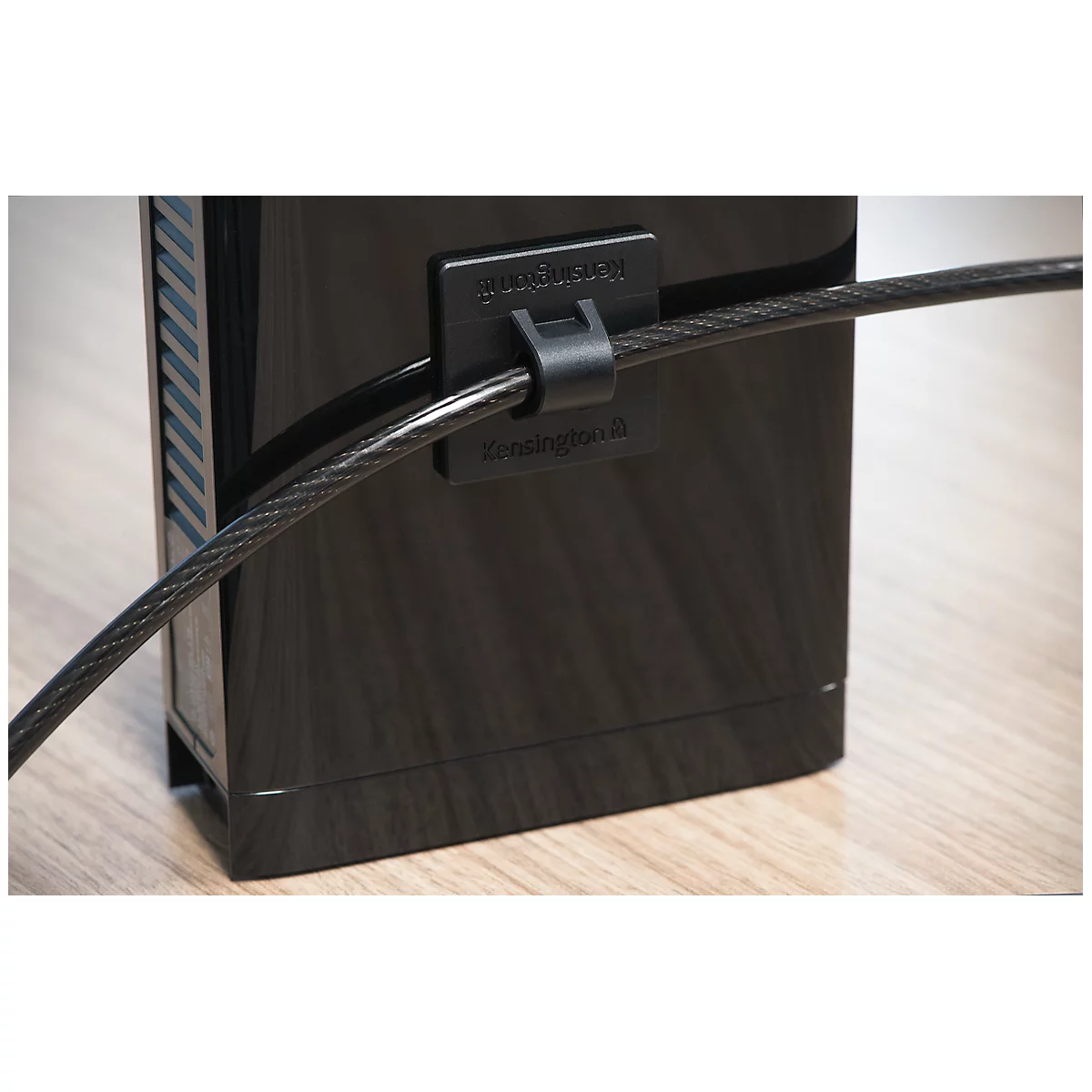 Desktopbeveiliging Kensington Desktop &amp; Peripherals Locking Kit 2.0, diefstalbeveiliging, vergrendelknop voor desktop-pc's, 2 adapters &amp; kabeloogje