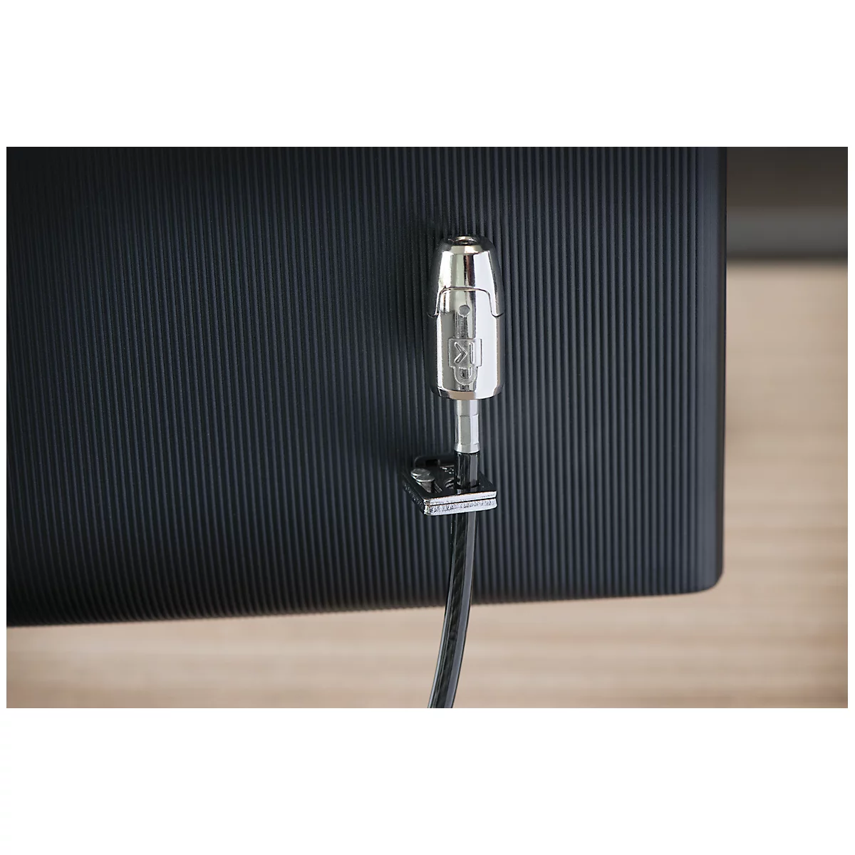 Desktopbeveiliging Kensington Desktop &amp; Peripherals Locking Kit 2.0, diefstalbeveiliging, vergrendelknop voor desktop-pc's, 2 adapters &amp; kabeloogje