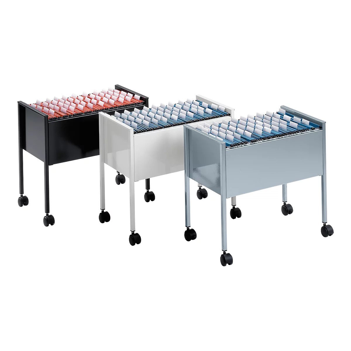 Desserte mobile pour dossiers suspendus Mappenboy DURABLE, gris clair, sans dossiers suspendus