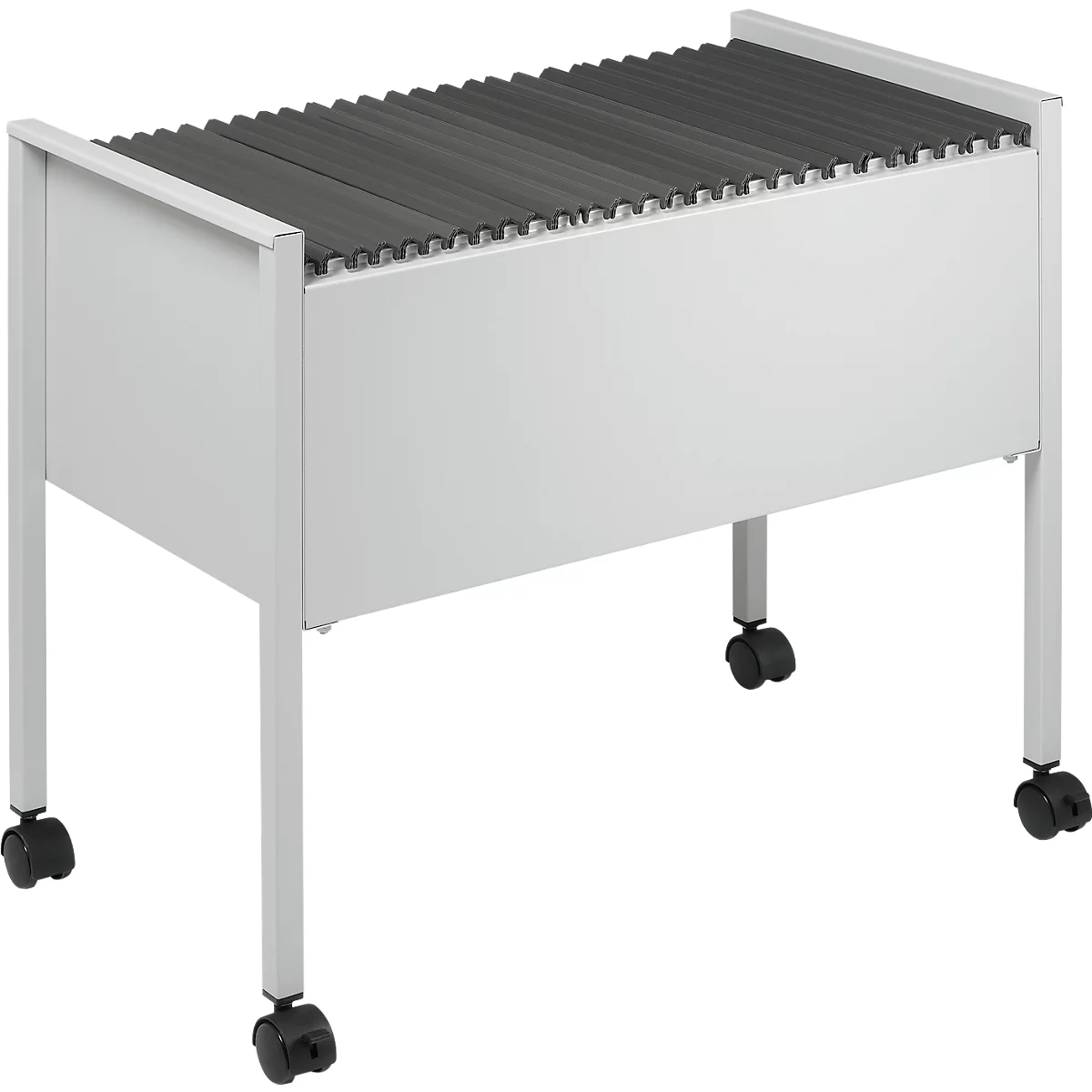 Desserte mobile pour dossiers suspendus Mappenboy DURABLE, gris clair, sans dossiers suspendus