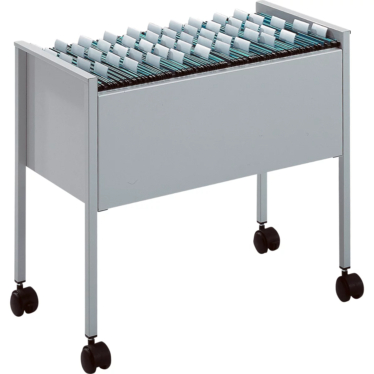 Desserte mobile pour dossiers suspendus Mappenboy DURABLE, gris clair, sans dossiers suspendus