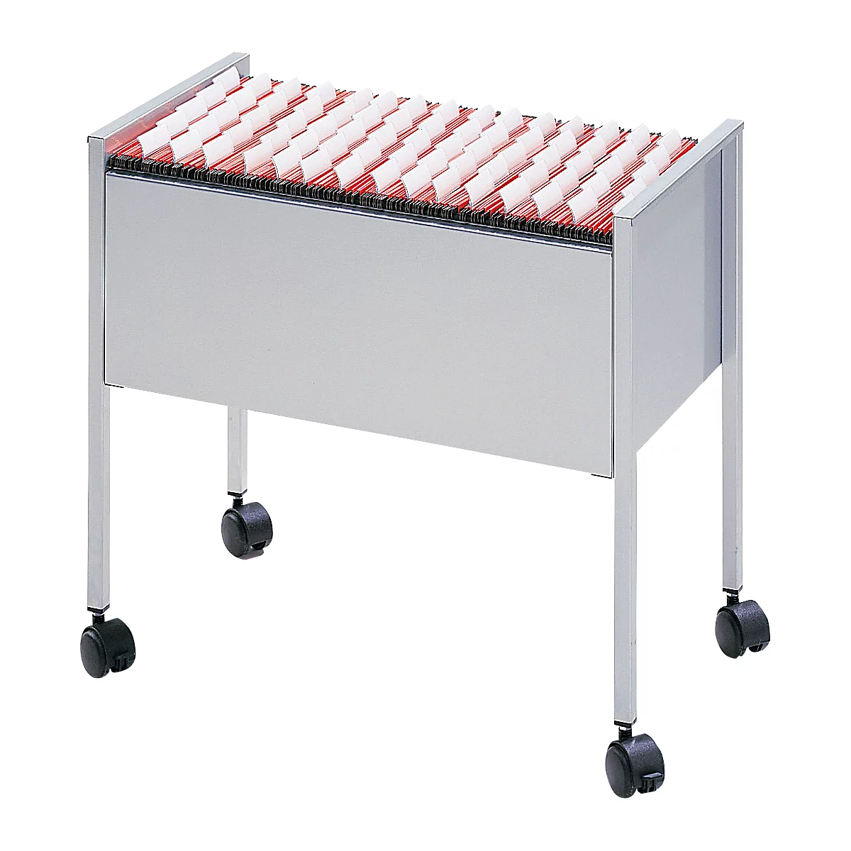 Desserte mobile pour dossiers suspendus Mappenboy DURABLE, gris clair, sans dossiers suspendus