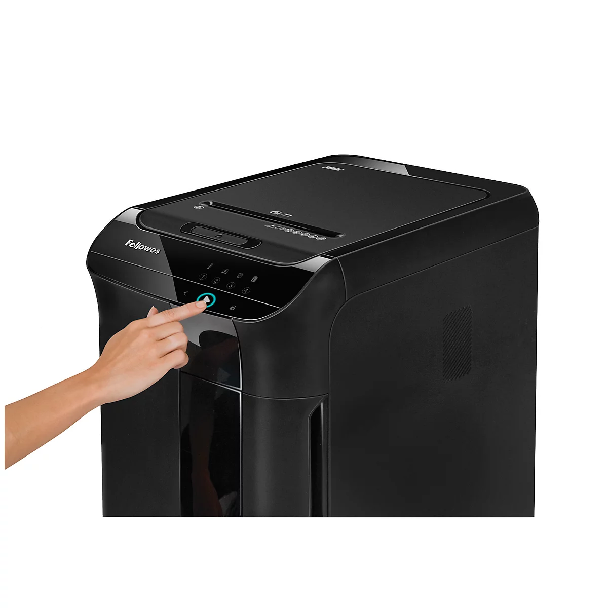 Destructeur de documents Automax™ 350C Autofeed Fellowes, coupe de particules 4 x 38 mm, P 4