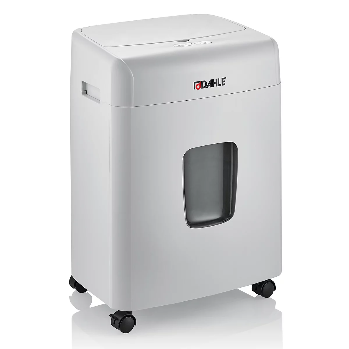 Destructeur de documents Dahle ShredMatic 90, coupe croisée 4 x 12 mm, P-4, 23 l, capacité de coupe 10 feuilles, L 367 x P 263 x H 506 mm