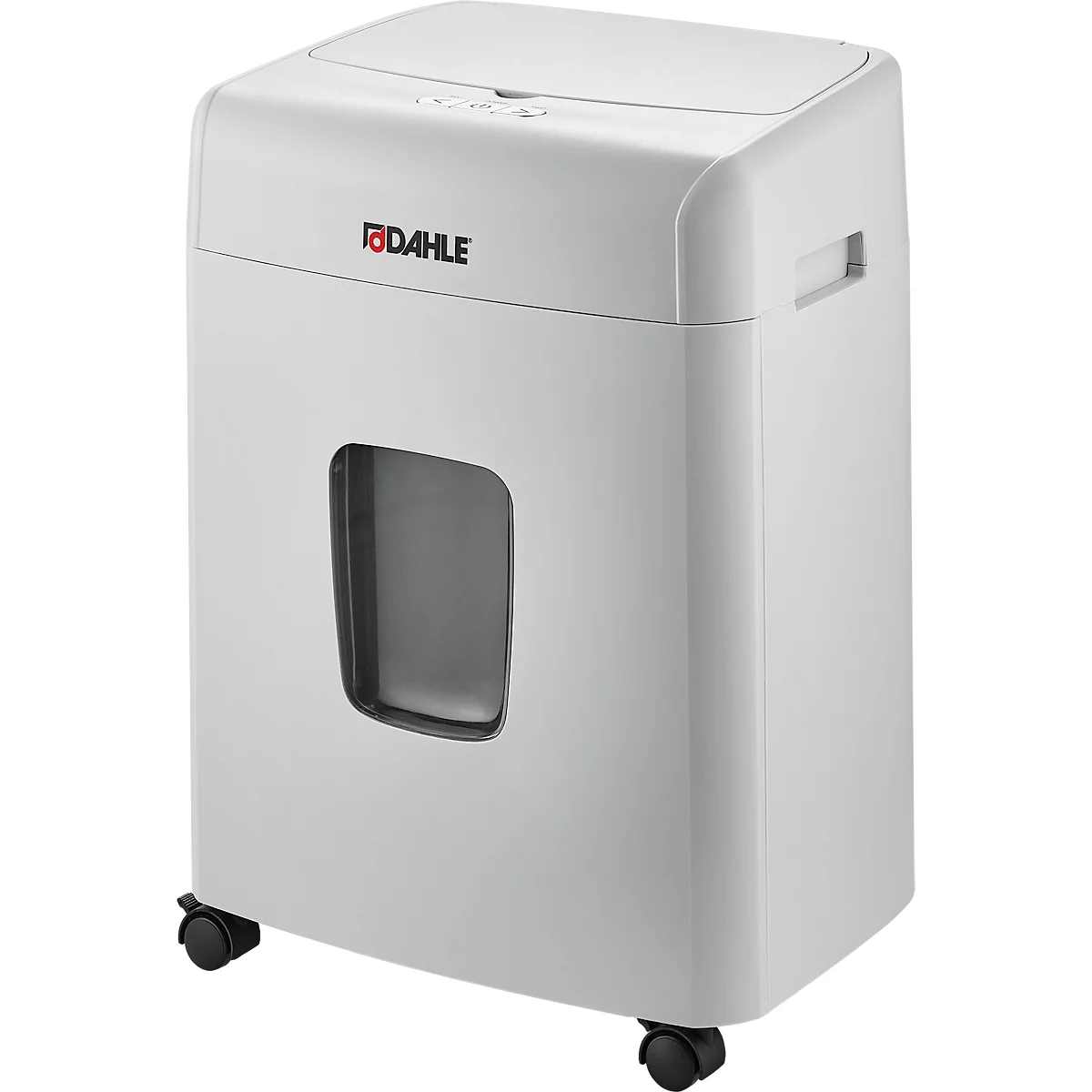 Destructeur de documents Dahle ShredMatic 90, coupe croisée 4 x 12 mm, P-4, 23 l, capacité de coupe 10 feuilles, L 367 x P 263 x H 506 mm