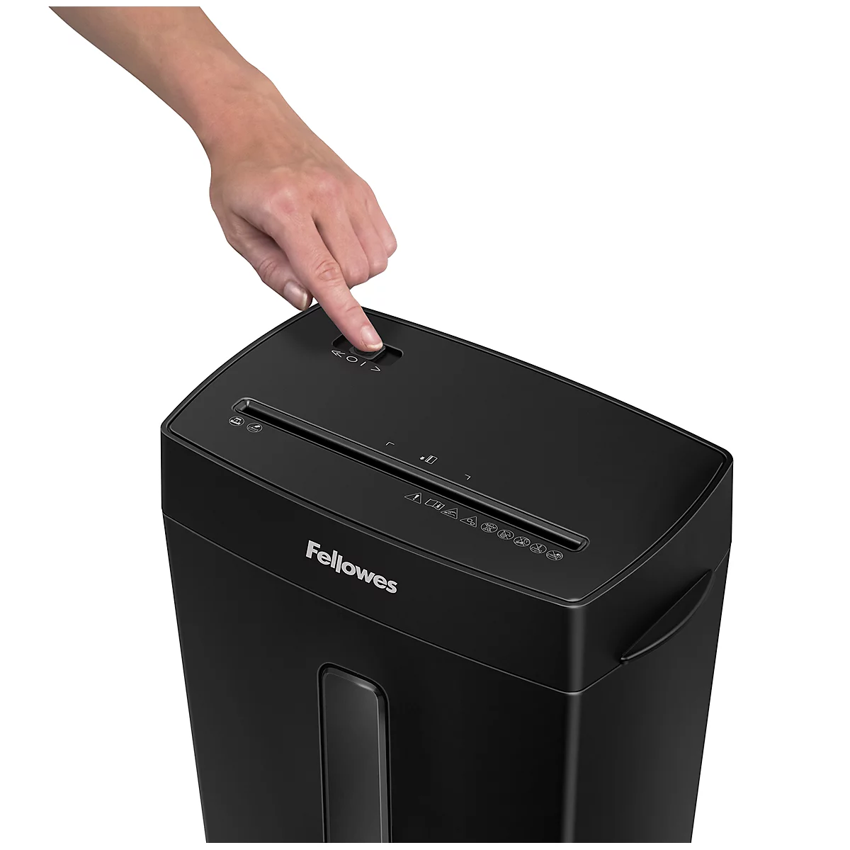 Destructeur de documents Fellowes® Powershred P-42C, coupe croisée 4 x 34 mm, P-4, 15 l, capacité de coupe 8 feuilles, noir