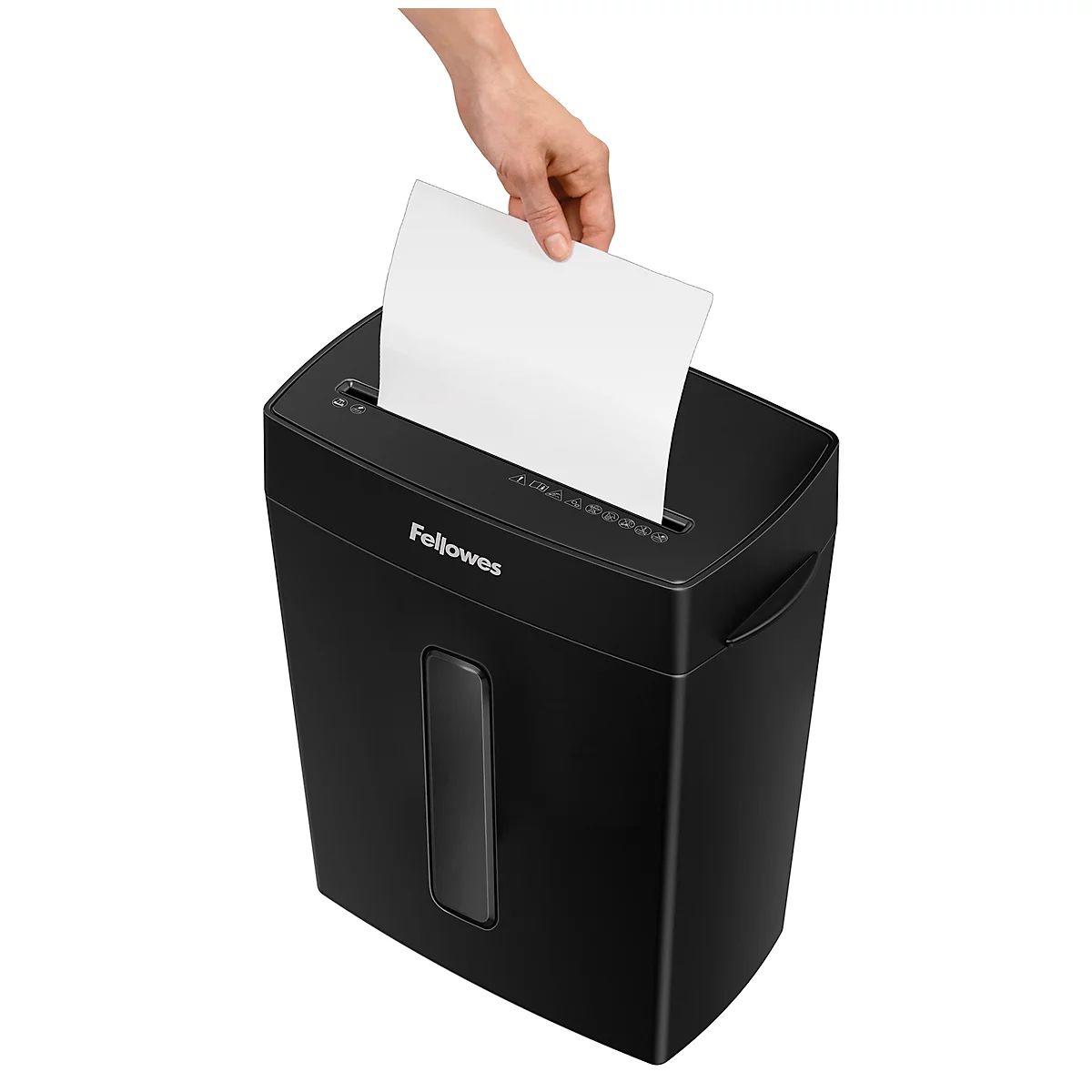 Destructeur de documents Fellowes® Powershred P-42C, coupe croisée 4 x 34 mm, P-4, 15 l, capacité de coupe 8 feuilles, noir
