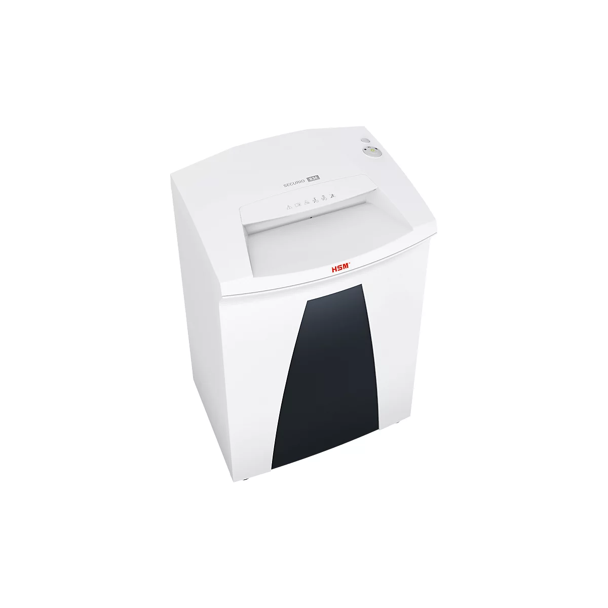 Destructeur de documents HSM SECURIO B34, niveau de sécurité 7, coupe en particules de 1 x 5 mm, 5 feuilles, blanc