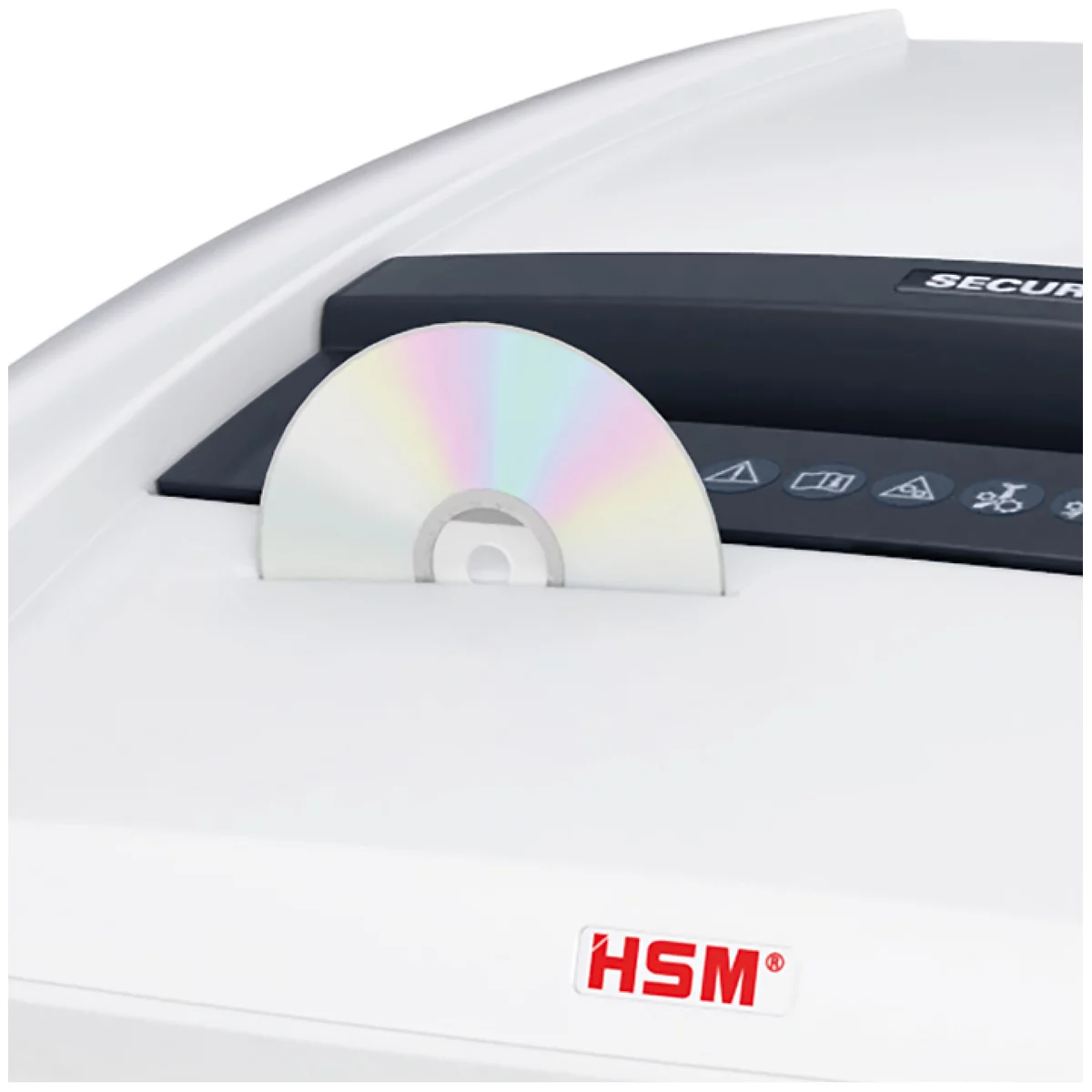 Destructeur de documents HSM SECURIO P36i, niveau de sécurité P-4, coupe en particules de 4,5 x 30 mm, 29 feuilles, destructeur de CD, blanc