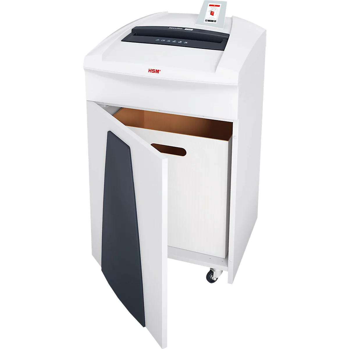 Destructeur de documents HSM SECURIO P40i, niveau de sécurité 5, coupe en particules de 1,9 x 15 mm, 21 feuilles, blanc