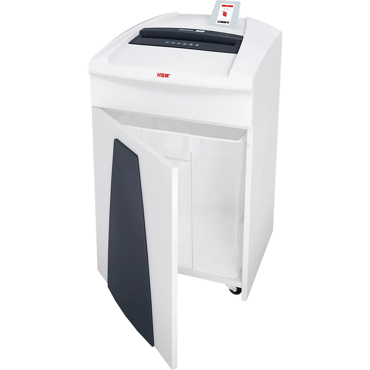 Destructeur de documents HSM SECURIO P40i, niveau de sécurité 5, coupe en particules de 1,9 x 15 mm, 21 feuilles, blanc