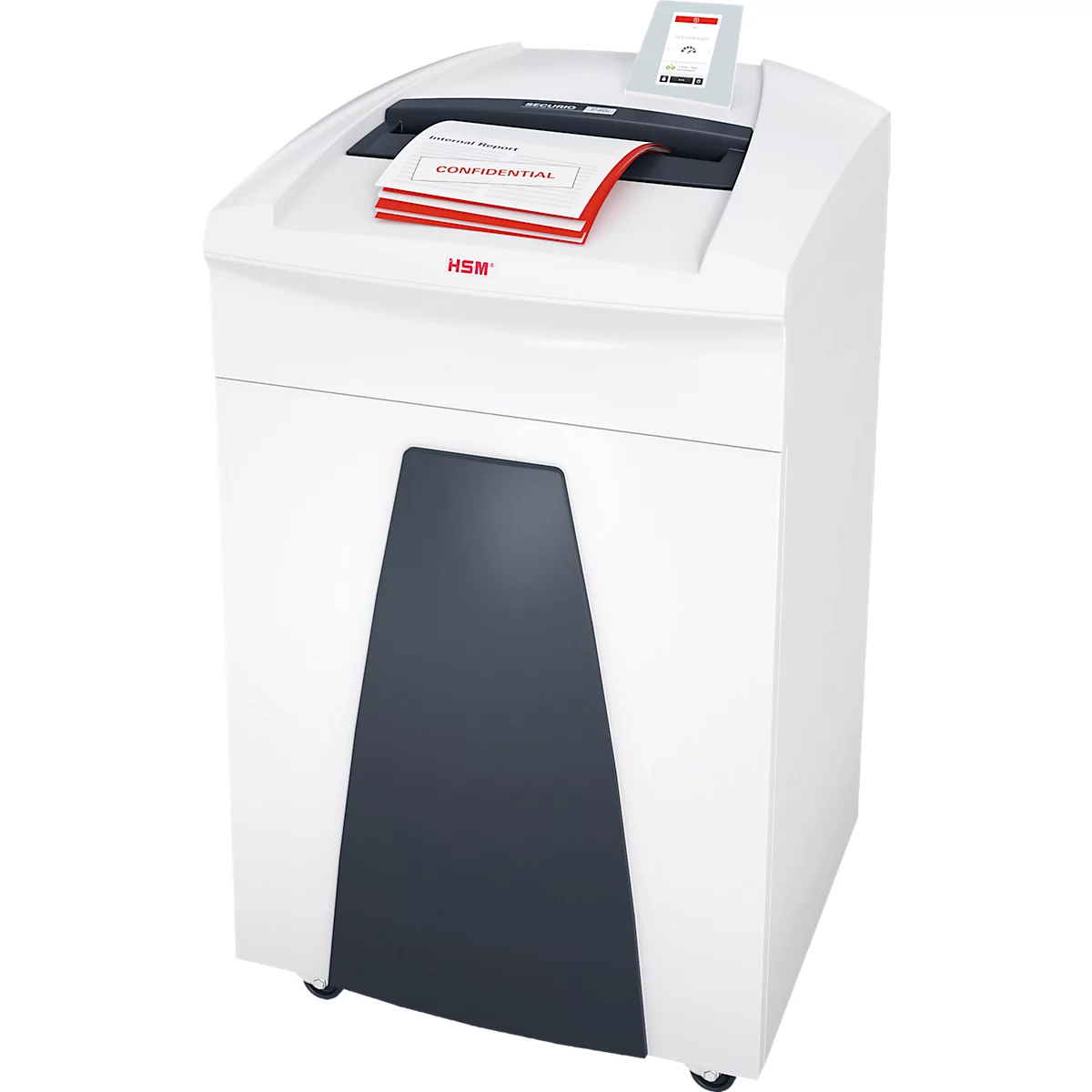 Destructeur de documents HSM SECURIO P40i, niveau de sécurité 5, coupe en particules de 1,9 x 15 mm, 21 feuilles, blanc