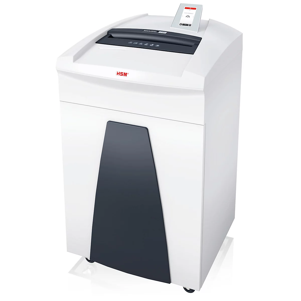 Destructeur de documents HSM SECURIO P40i, niveau de sécurité 5, coupe en particules de 1,9 x 15 mm, déchiquetage de CD, 21 feuilles, blanc