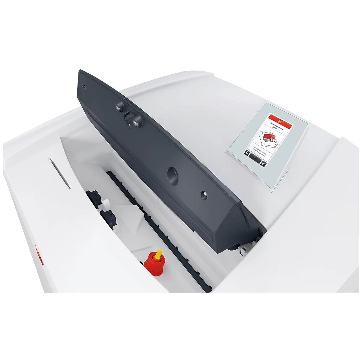 Destructeur de documents HSM SECURIO P44i, niveau de sécurité 4, coupe en particules 3,9 x 40 mm, 205 l, coupe CD, 45 feuilles, blanc