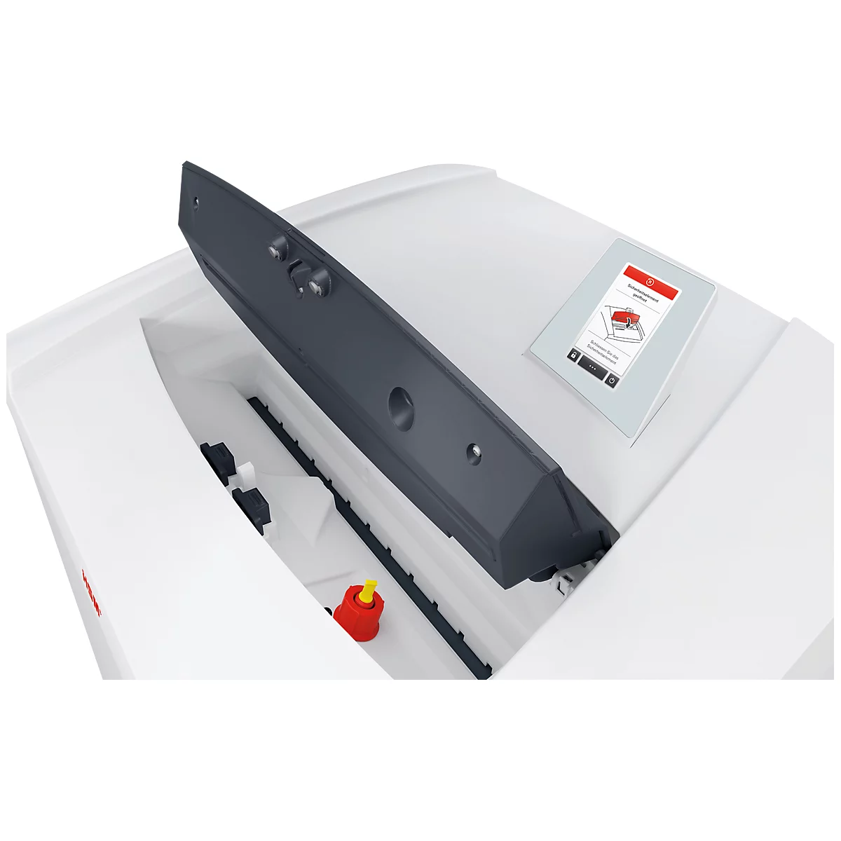Destructeur de documents HSM SECURIO P44i, niveau de sécurité 4, coupe en particules de 3,9 x 40 mm, 45 feuilles, blanc