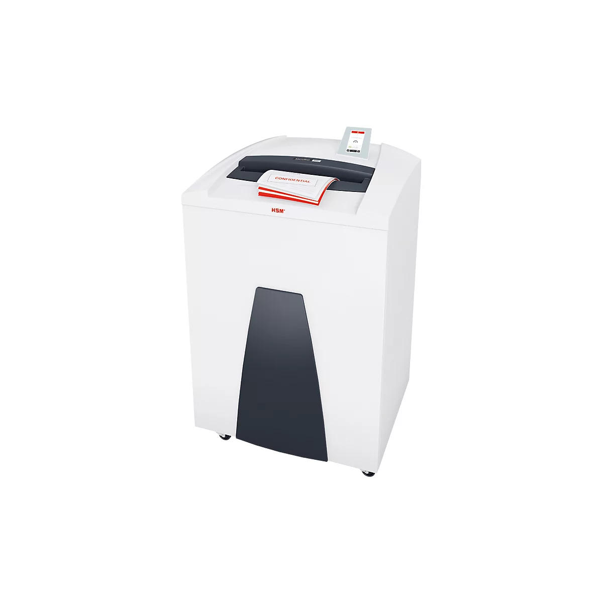 Destructeur de documents HSM SECURIO P44i, niveau de sécurité 5, coupe en particules de 1,9 x 15 mm, 27 feuilles, destructeur de CD, blanc