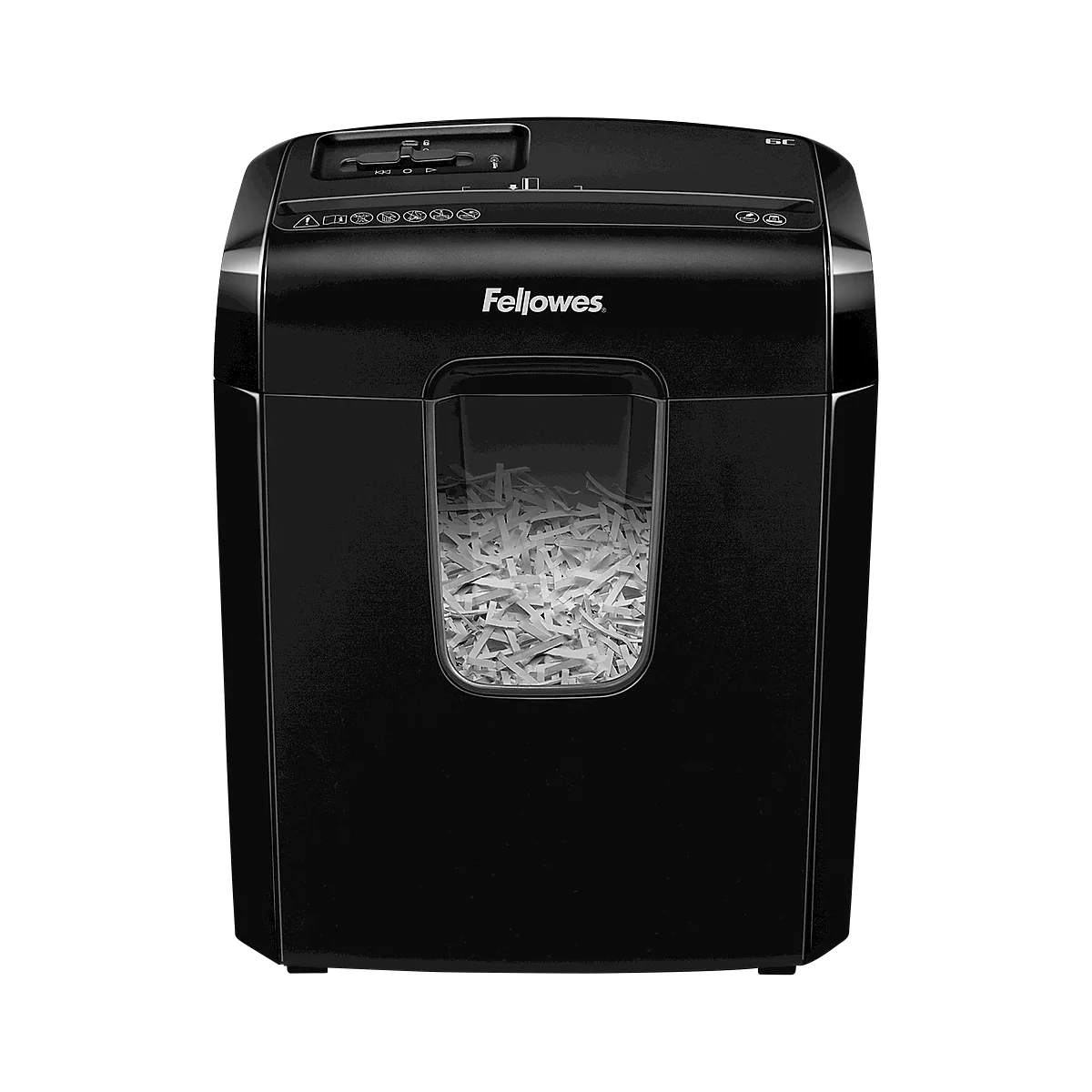 Destructeur de documents Powershred 6C Fellowes, découpe de morceaux 4 x 35 mm, pour travail à domicile