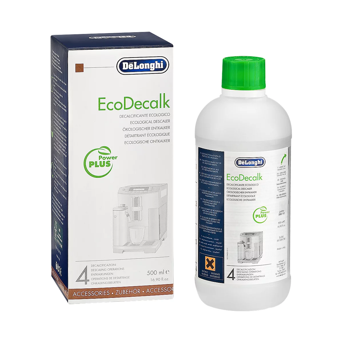 Détartrant De`Longhi EcoDecalk, pour machines à café, 500 ml