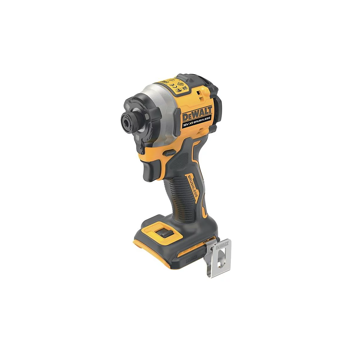DEWALT Akku-Schlagschrauber DCF850NT, 18V, 206 Nm, bürstenlos, 6,3 mm (1/4 Zoll), Alu-Gehäuse, 3 LED-Leuchten