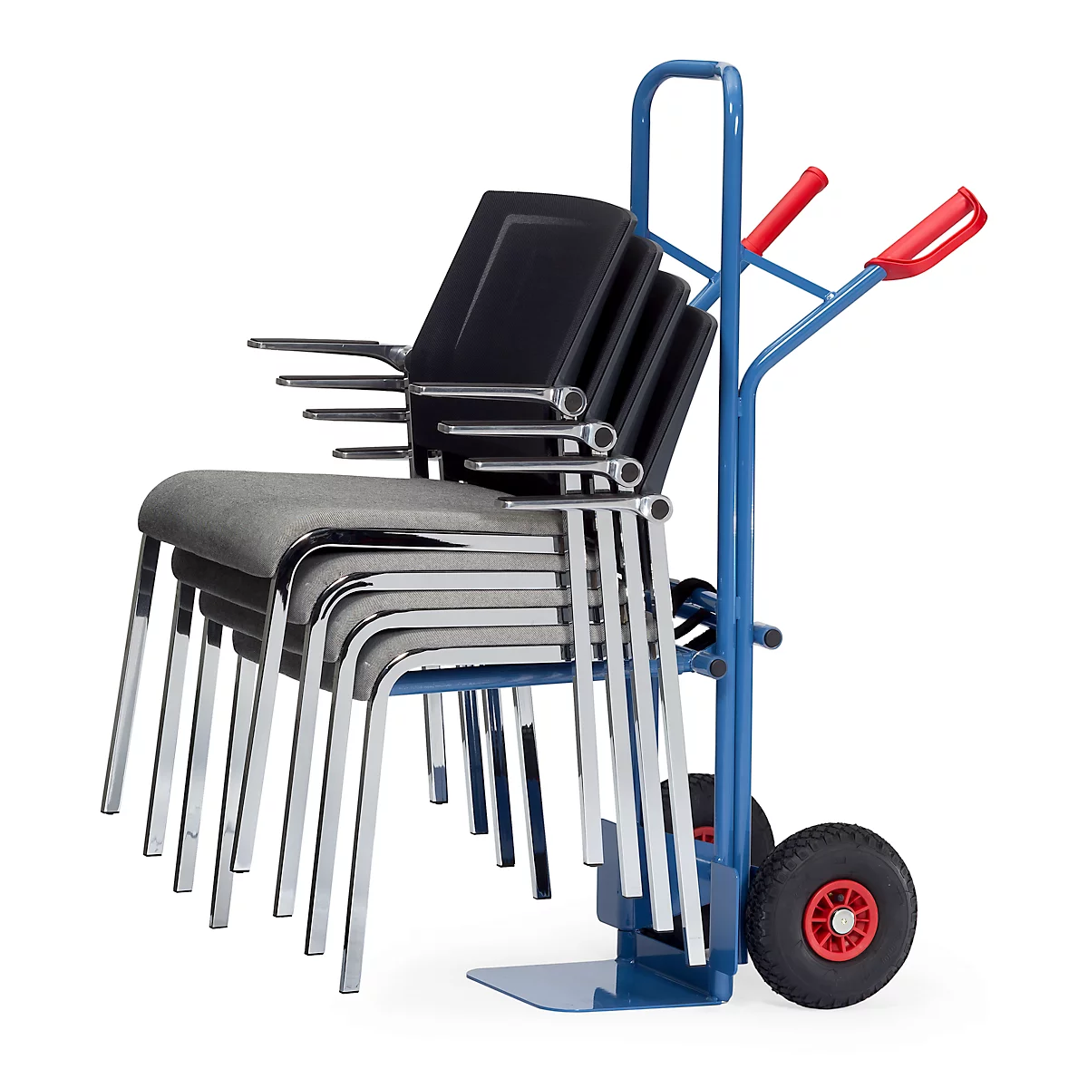 Diable à chaises/chariot élévateur, pneumatiques gonflables