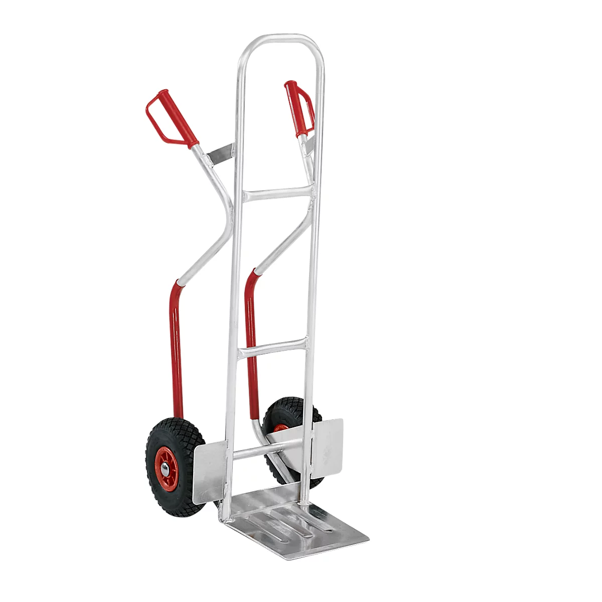 Diable - alu - bavette l. 280 x P 280 mm - pneus gonflables - capacité de charge 200 kg