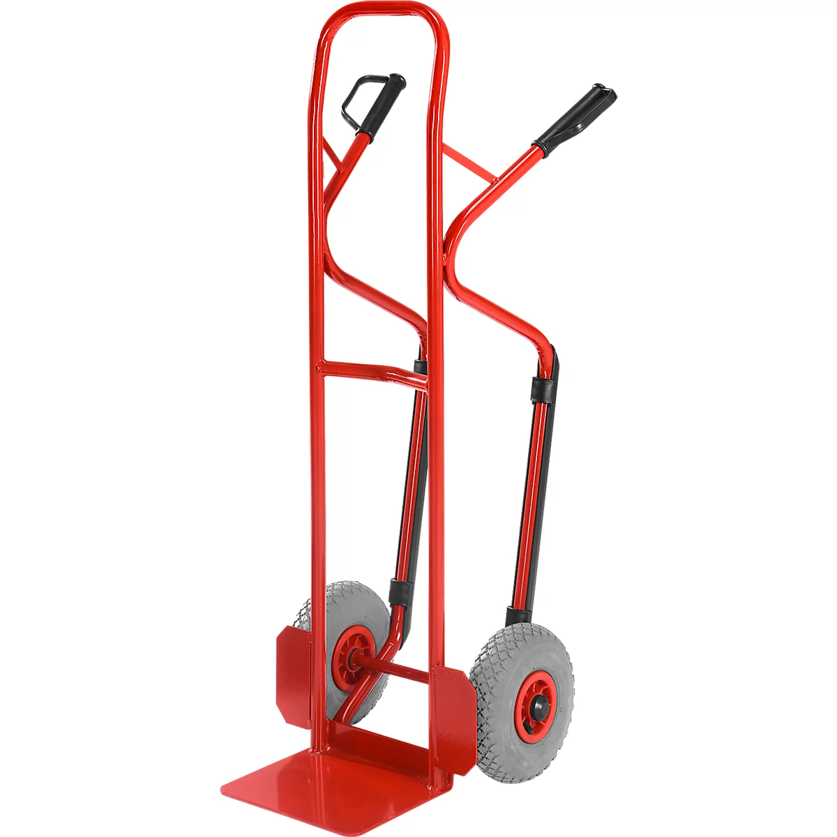 Diable en acier - roues avec pneus en caoutchouc plein - capacité de charge 250 kg - notre marque Schäfer Shop Select