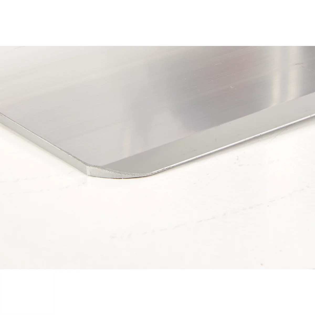 Diable en aluminium Select 2106B/150, avec poignées et arceau de sécurité, roues à bandage plein, bavette L 300 x P 290 mm, jusqu'à 150 kg
