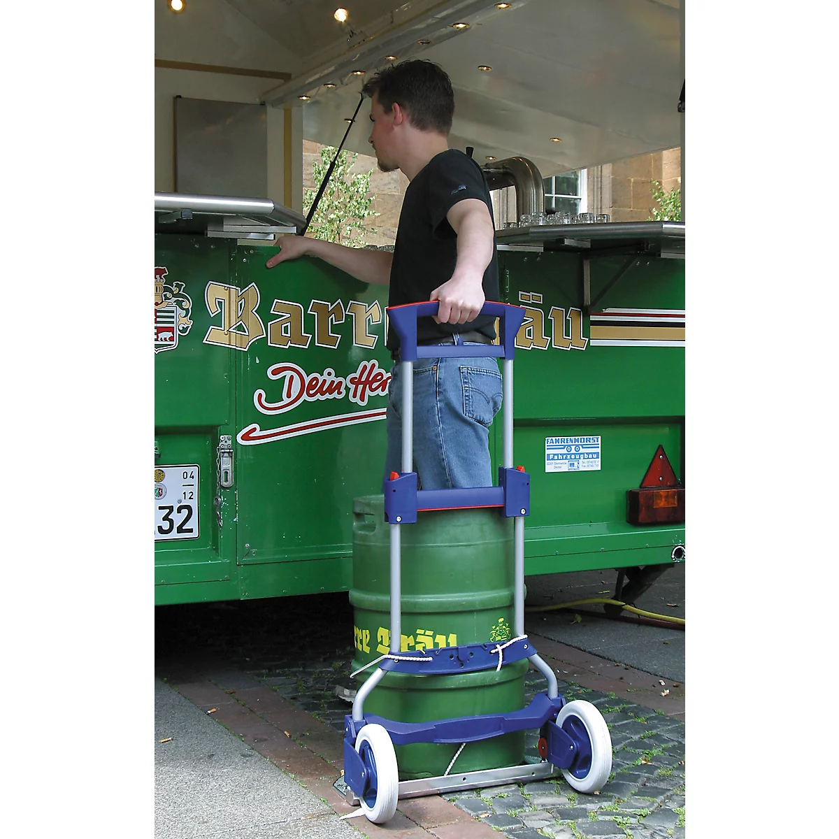 Diable pliant professionnel RuXXac-cart Business XL - aluminium - capacité de charge 125 kg - bavette extra large