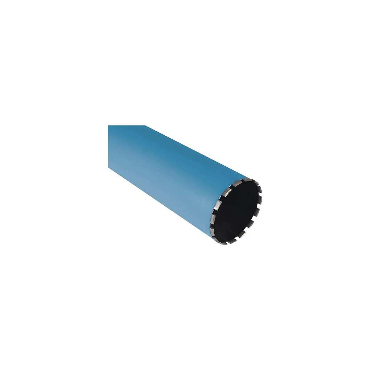 Blauwe boor met getande ring.