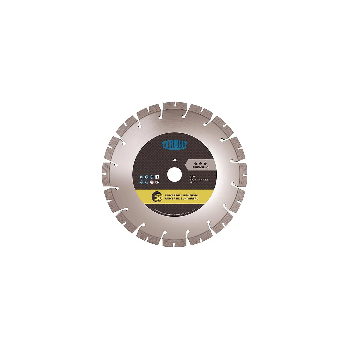 Diamantzaagblad DCU Premium D.125mm Bohr.22,23mm Bau