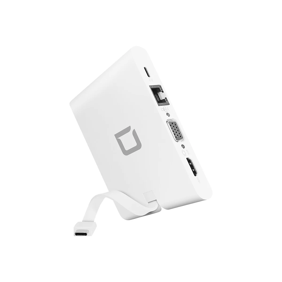 DICOTA USB-C Portable Docking 9-in-1 with HDMI - station d'accueil - USB-C - VGA, HDMI